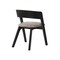 Armen Living Venus and Jackie 5 Piece Black Marble Round Dining Set SETVEDIBLK5E - alternate 2
